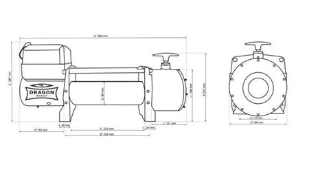 24 V ELEKTRISK VINCH DWT 16800 HD - 7620 kg