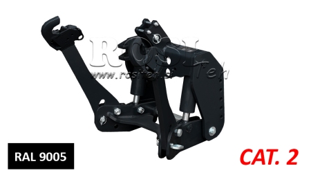 UNIVERZÁLIS FRONT HIDRAULIKA 2KAT TRAKTORHOZ 1500kg FEKETE (RAL 9005)