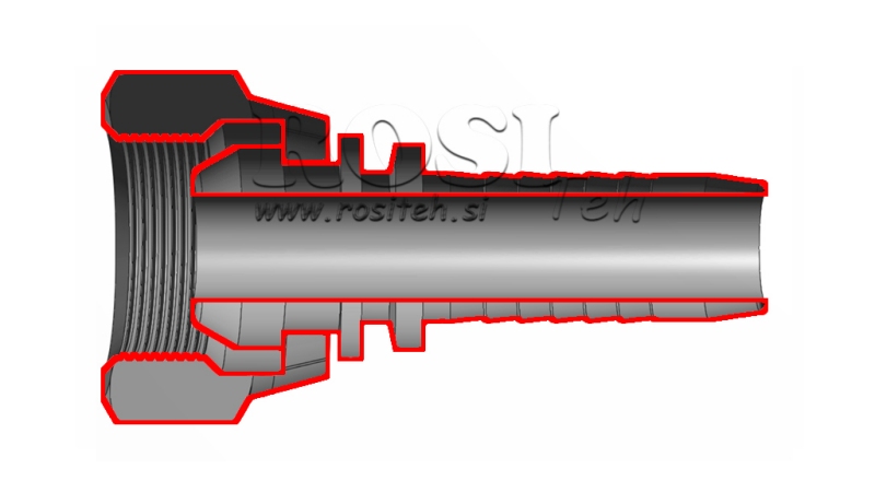 HIDRAULIKUS IDOM BSP NŐI DN13-3/4