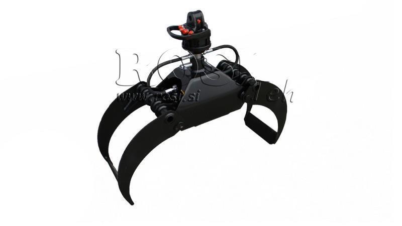 chwytak leśny LG800 kg - 1000 mm obrotowy 3000/1500 KG z osią