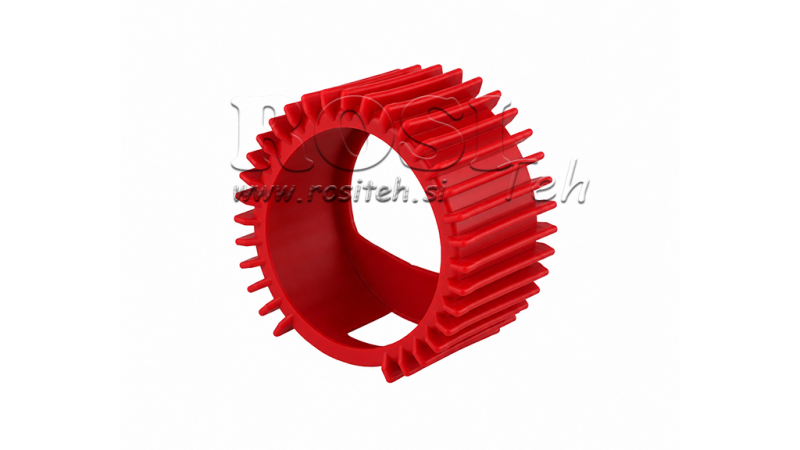 BESCHERMENDE RUBBER VOOR MANOMETER DN63 - ROOD