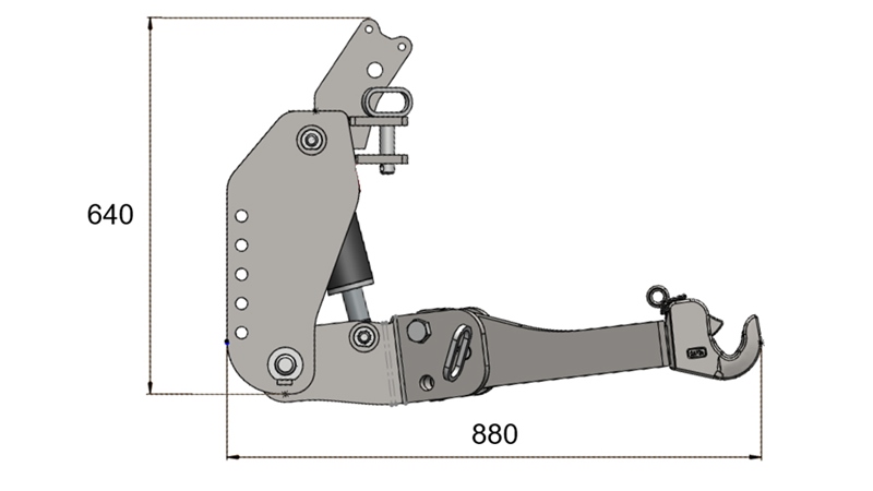 KIT UNIVERSEL HYDRAULIQUE FRONTAL ( AVANT) 2 EME - FLEXCATEGORIE POUR TRACTEUR 1500 KG (RAL AU CHOIX)