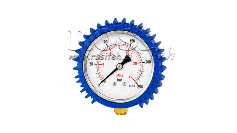 BESCHERMENDE RUBBER VOOR MANOMETER DN63 - BLAUW