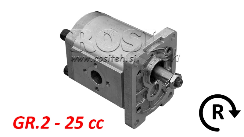HYDRAULIC PUMP GR.2 25 CC RIGHT - FLANGE