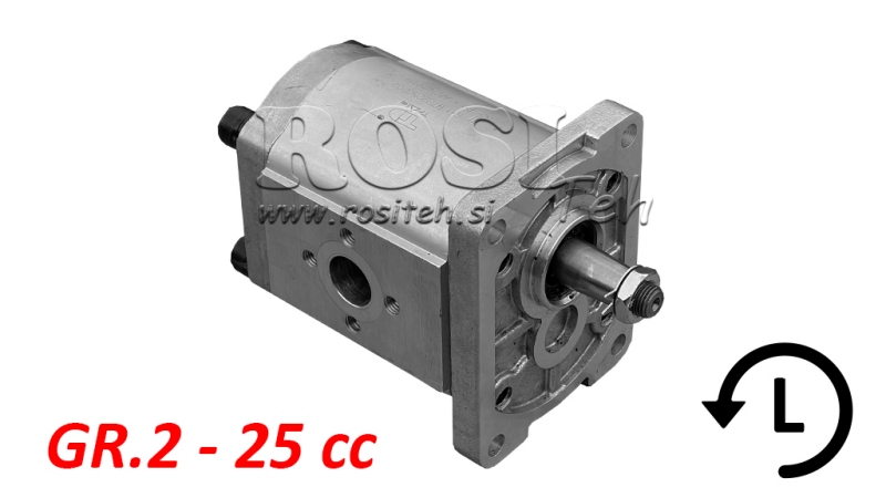 HIDRAULINIS SIURBLYS GR.2 25 CC KAIRĖ - FLANŠAI