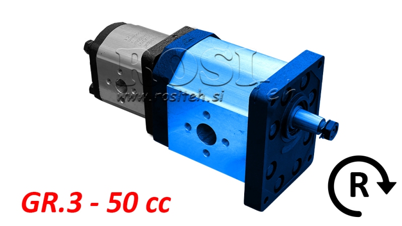 HYDRAULISK PUMP 30C50X198 FÖRSTA GR.3 GR.2 50 CC HÖGER