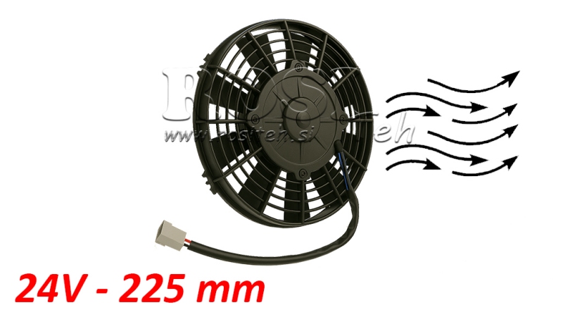 AKSIAALFAN 225MM TÕMBAMINE 24V