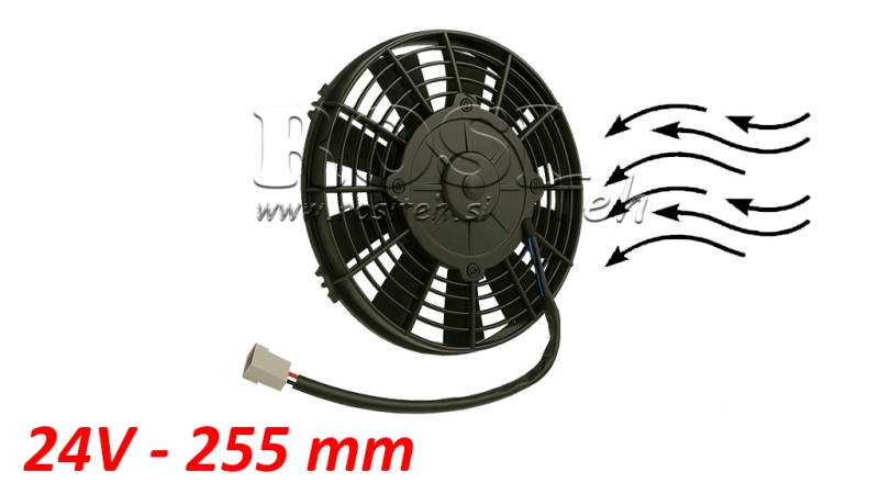 АКСИАЛЕН ВЕНТИЛАТОР 255MM PUSH 24V