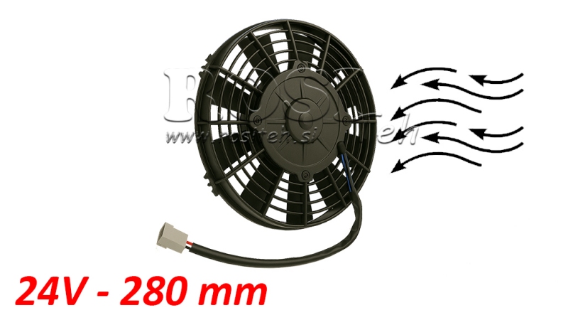 АКСИАЛЕН ВЕНТИЛАТОР 280MM PUSH 24V