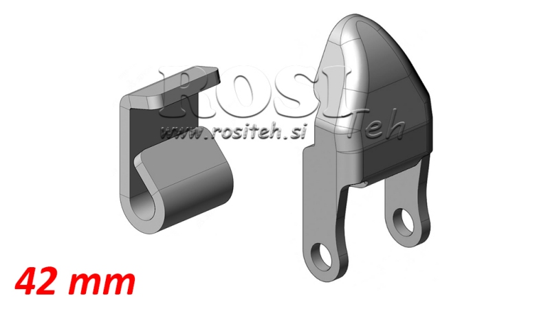 EJAS PIESKRŪVE NOŅEMAMAM C-SHAPE PIEKABEI 42MM