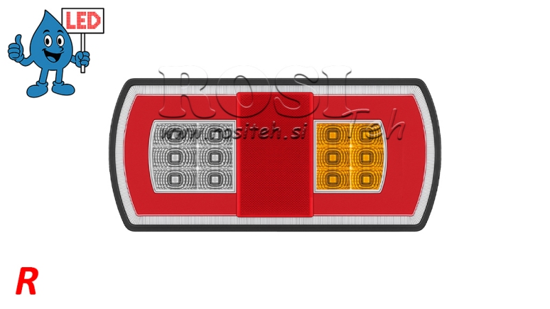 LUZ TRASERA LED COMBINADA 12/24V DERECHA