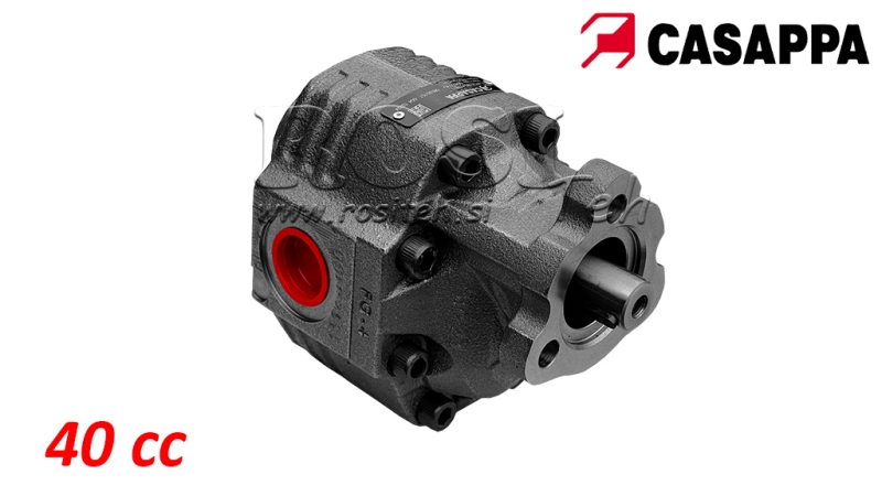 HYDRAULISK GJERDINGSPUMP REVERSIBEL 40CC CASAPPA