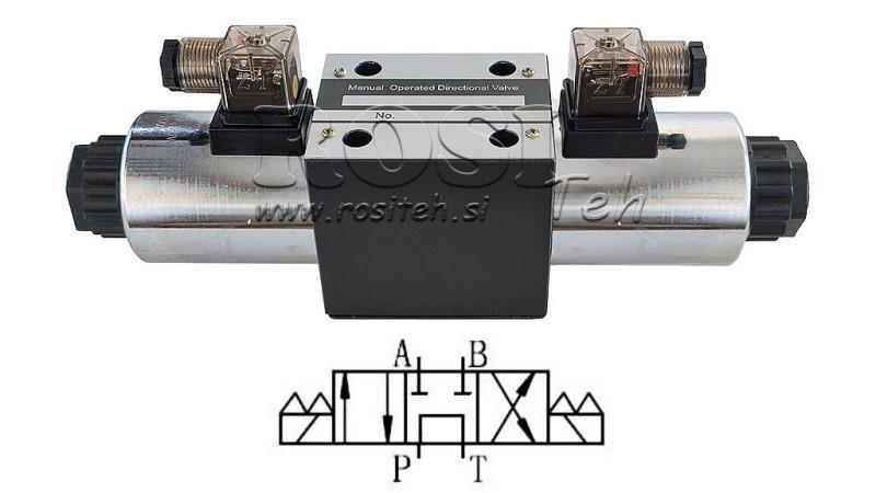 HYDRAULISCHE ELEKTROMAGNETISCHE KRAAN KV-4/3 CETOP 5 12/24/230V N2