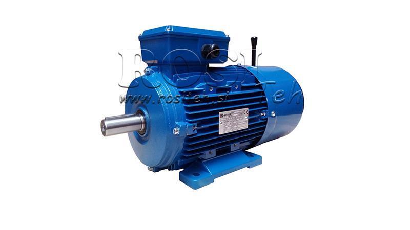 7,5kW-ELEKTROMOTOR MIT BREMSE MSH132M-4_1450umd 3Phas beine-B3