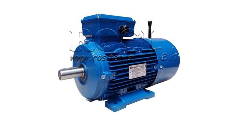 11kW-ELEKTROMOTOR MIT BREMSE MSH160M-4_1460umd 3Phas beine-B3