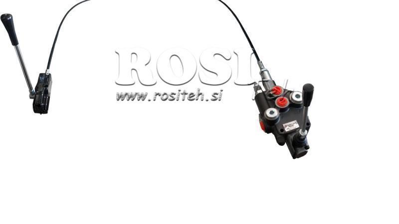 JOYSTICK PODWÓJNY DŹWIGNIA 1.5 m ZAWÓR HYDRAULICZNY 1xP80 litrów.