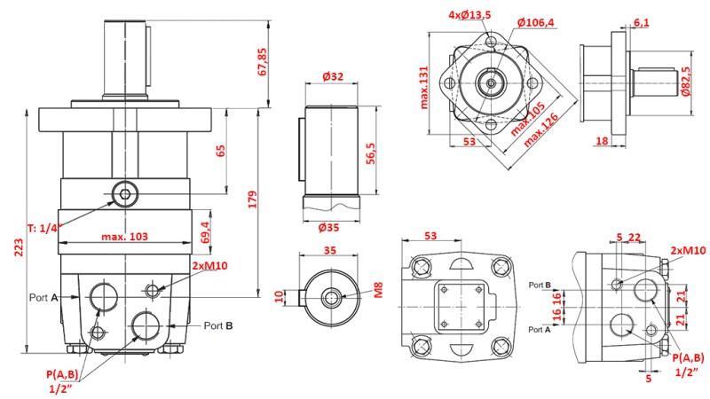 HIDRAULIKUS MOTOR MS 400