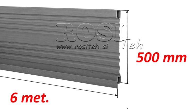 SIDE PANEL FOR TIPPSLEP 6 METRE - HØYDE 500 MM