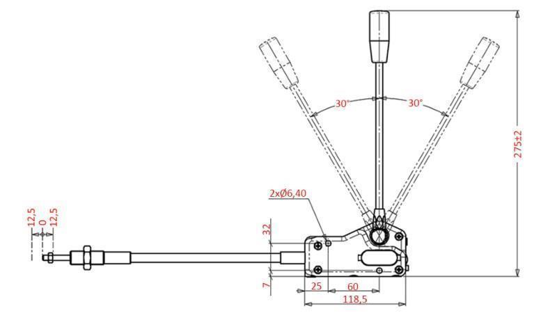 JOYSTICK 1 POZ PER LA TRECCIA FORCHETTA