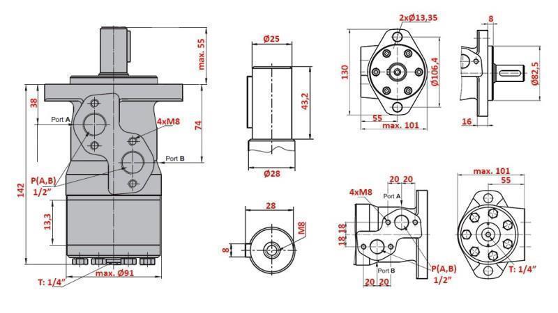 HIDROMOTOR MP 100