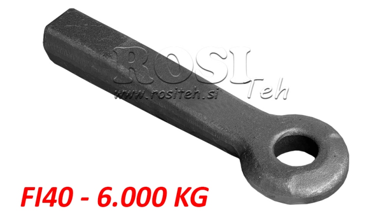 RÖGZÍTETT HUZÓ KAMPÓ  FI40 50x50 L370 - 6000KG/1000KG