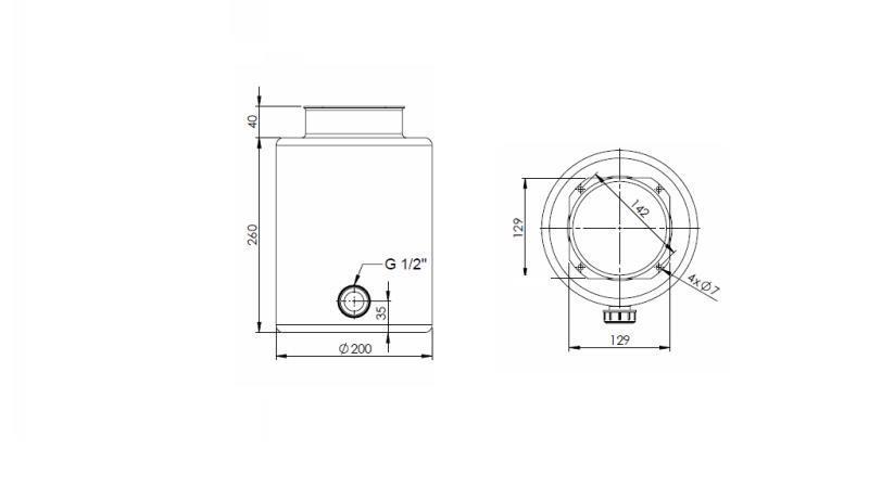 METAL OIL TANK ROLL PP 8 LITER HORZONTAL-VERTICAL