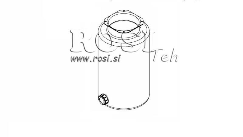 NÁDRŽ KOVOVÝ ROLL PP 10 LITER HORZONTAL-VERTICAL