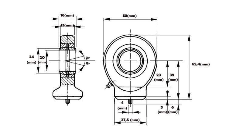 BALL-JOINT - CIRCLE Dia. 20/27,5