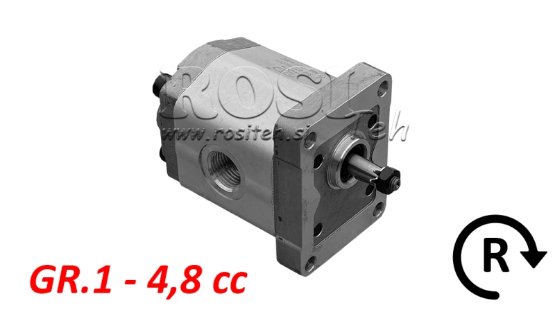 HYDRAULIK PUMPE GR.1 4,8 CC RECHT - GEWINDE