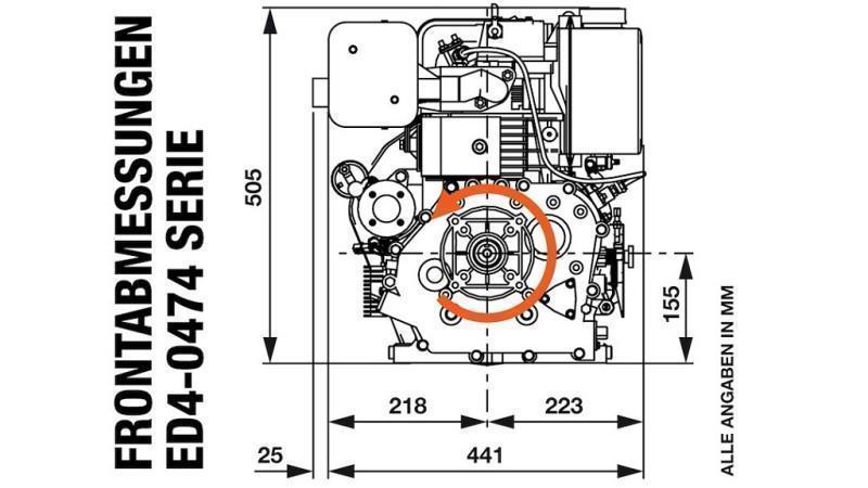 disel motorok 474cc-8,0kW-3.600 U/min-E-KW25x88-elektomos inditás