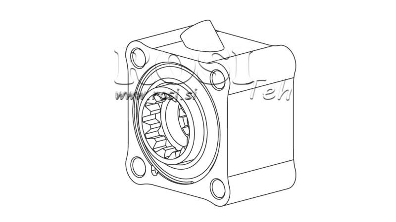 ACIONAMENTO DA BOMBA HIDRÁULICA - ZF1 ALUMÍNIO