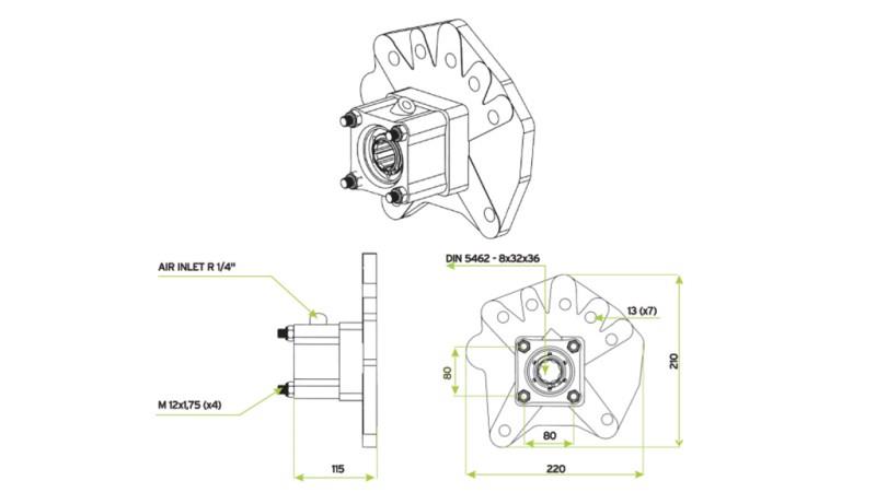 POHON HYDRAULICKÉHO ČERPADLA - MERCEDES G100