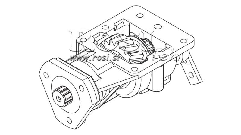 SAÍDA PARA BOMBA HIDRÁULICA - IVECO 2826