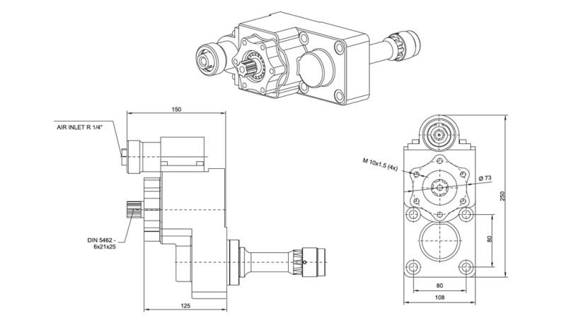 HIDRAULIKUS SZÍVATTYÚ SEGÉDHAJTÁS - IVECO 2895