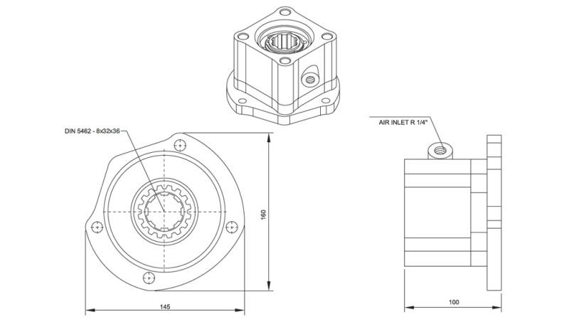 GEAR DRIVE FOR HYDRAULIC PUMP - VOLVO R6-1