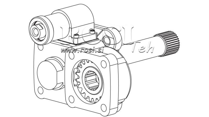 ULOSTULO HYDRAULISELLE PUMPULLE - VOLVO SR-1700-2