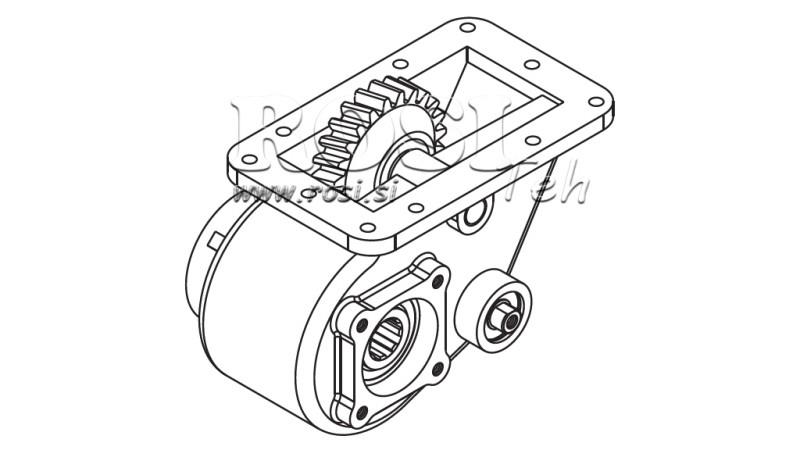 OUTPUT FOR HYDRAULIC PUMP - SCANIA GR 871