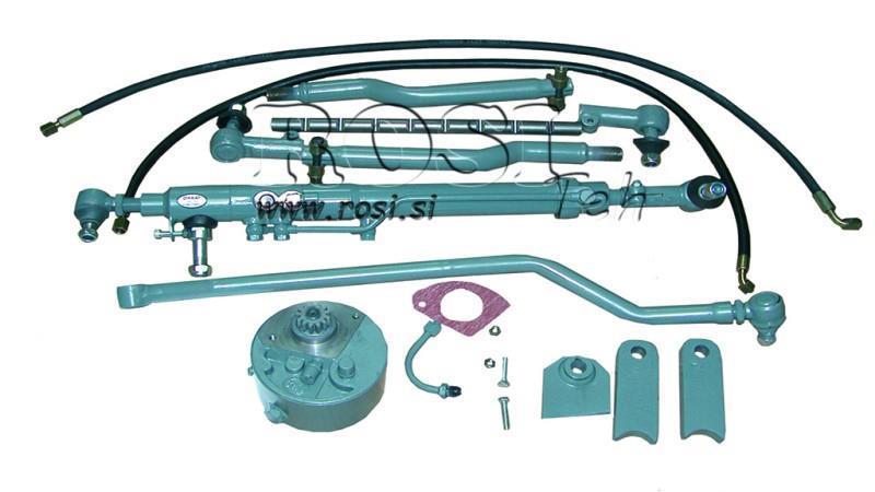 AUXILIARY HYDRAULIC STEERING SET MASSEY FERGUSON X 35 Curved AXLE