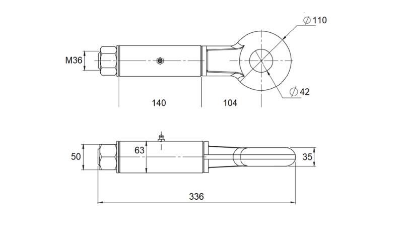 DREHBARE ANHÄNGERKUHLE FI42 106kN (E13-Zertifikat)