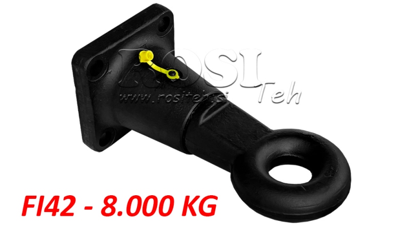 CULOARE DE REMORCARE ROTATIVĂ FI42 ÎN CARCASĂ 8000/1000KG