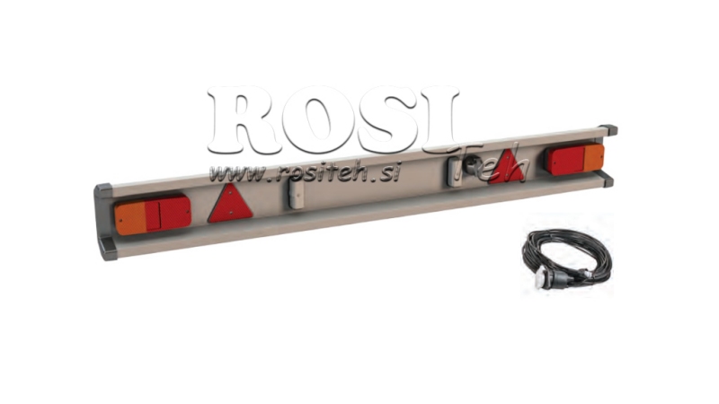 ANHÄNGERSTOßSTANGE TÜV-MODELL MIT LICHTERN 2150mm