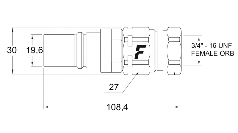 VĪRIEŠU ĀTRAIS SAVIENOJUMS MULTI-FASTER 3/8 MOBILĀ DAĻA