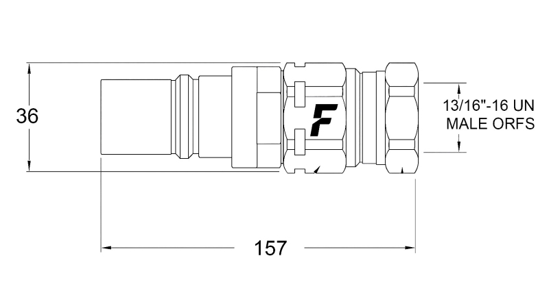 FÉRFI GYORSCSATLAKOZÓ A MULTI-FASTER 9/16 3PLK 3PLV C MOZGÓ RÉSZHEZ