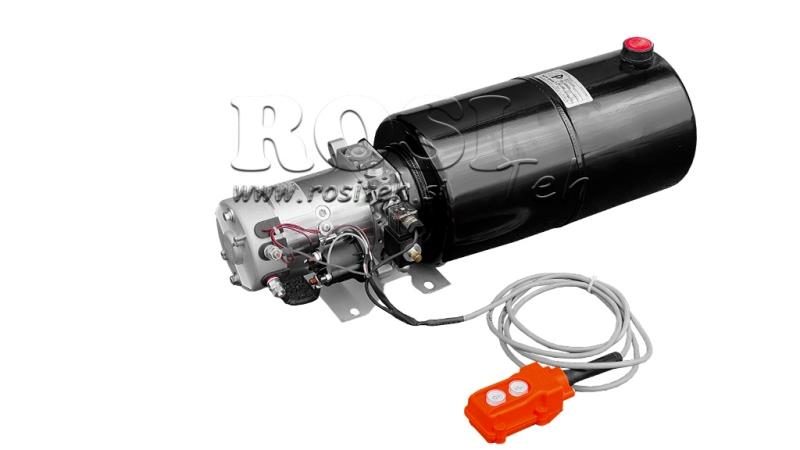 MINI AGGREGATO IDRAULICO 24V DC - 2.2kW = 2.1cc - 12 lit