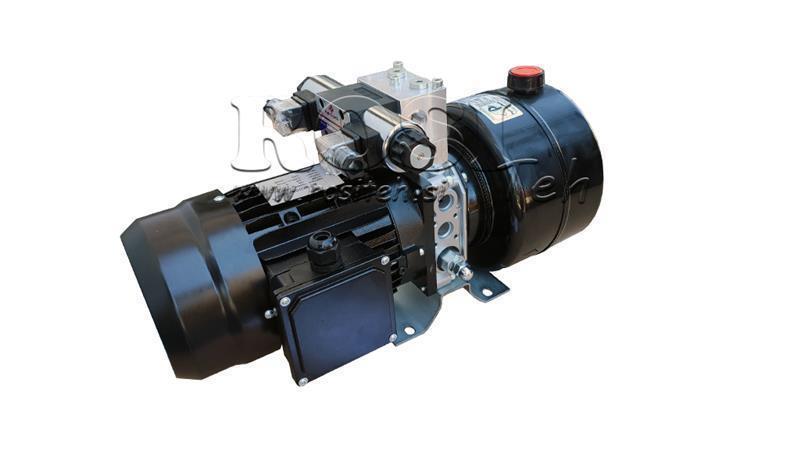 MINI AGREGAT HYDRAULICZNY 230V AC (0.75 kW) 85 bar - 3.7 cc - 5.2 lit/min - zbiornik 4 lit