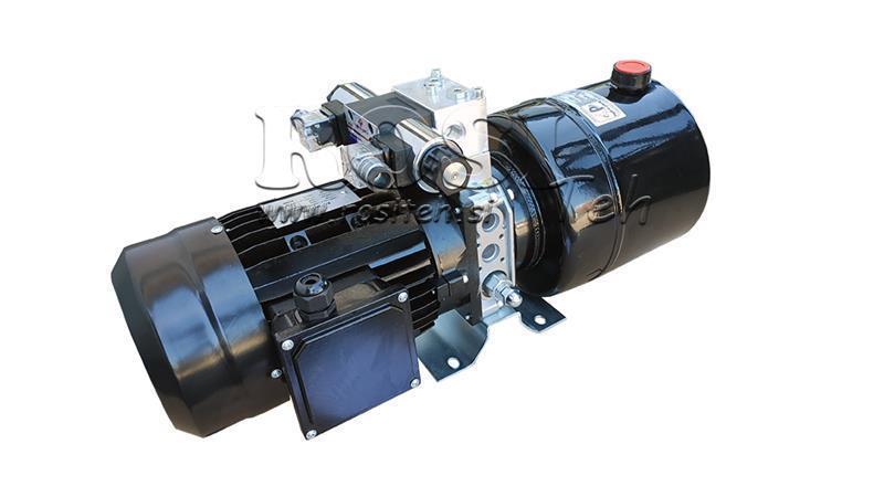 MINI AGREGAT HYDRAULICZNY 230V AC (1.5 kW) 110 bar - 5.8 cc - 8.2 lit/min - zbiornik 6 lit