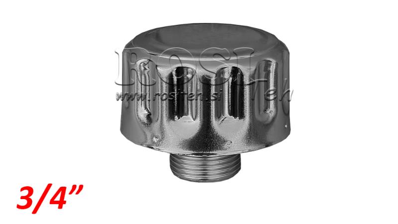 METAAL VULLENDEKSEL MET VENTILATIE 3/4''