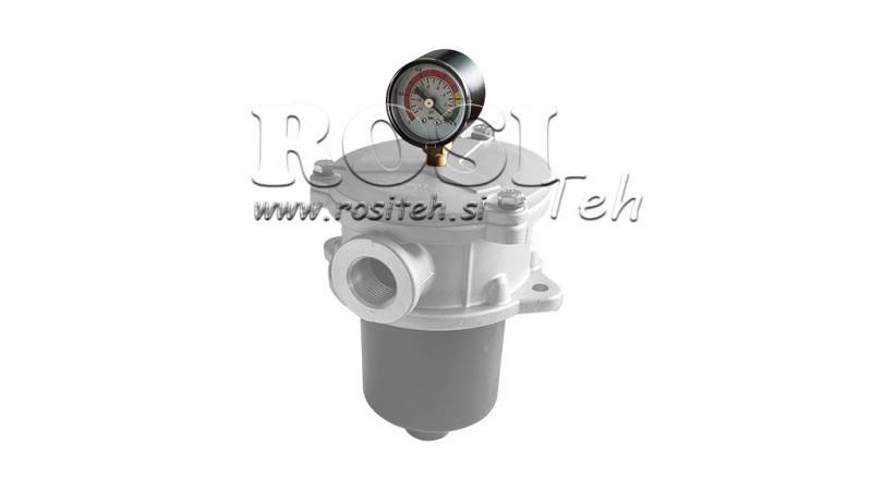 VAKUUMMETER FÜR HYDRAULIKFILTER -1 - 0 BAR - 1/8