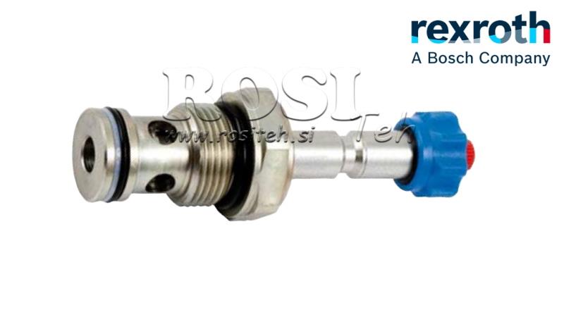 HYD. AIZVĒRTS ELEKTROMAGNĒTISKAIS KONTROLLERIS 2-VIRZIENU VĀRSTAM REXROTH 1/2 70-LIT
