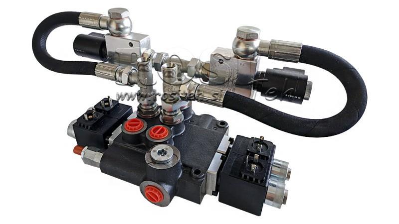 HYDRAULISCHE KLEP 2xZ80 12V DC MET DRIJVENDE FUNCTIE